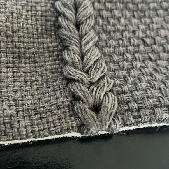 Pottery Barn Gray Knit Pillow Cover - Picture 8 of 8